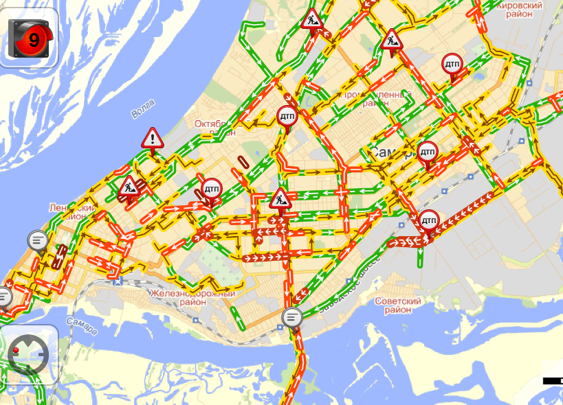 Карта дорожных знаков тольятти